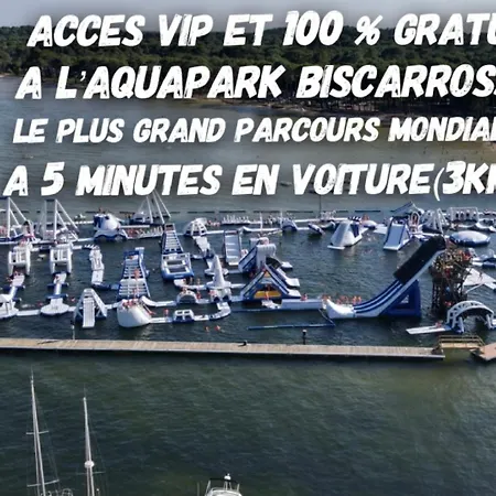 Maison Du Avec Lagon, De Nage, Jacuzzi Villa Biscarrosse