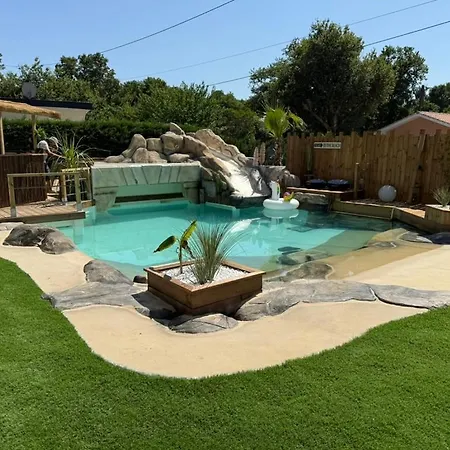 Maison Du Avec Lagon, De Nage, Jacuzzi Biscarrosse
