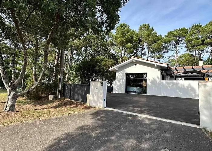 Maison Du Avec Lagon, De Nage, Jacuzzi Biscarrosse